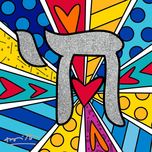 Romero Britto Romero Britto Mazel Tov Collection (Chai)